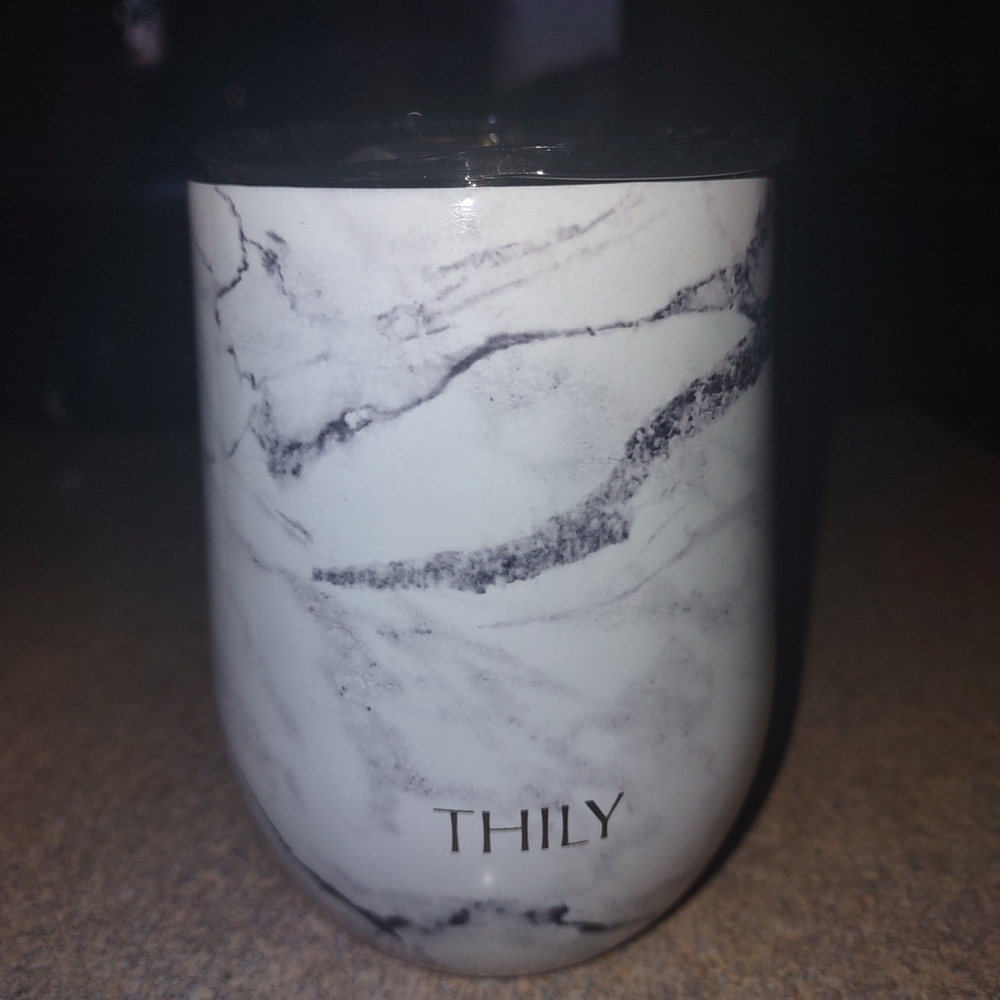 White Marble Tumbler Set Of 4